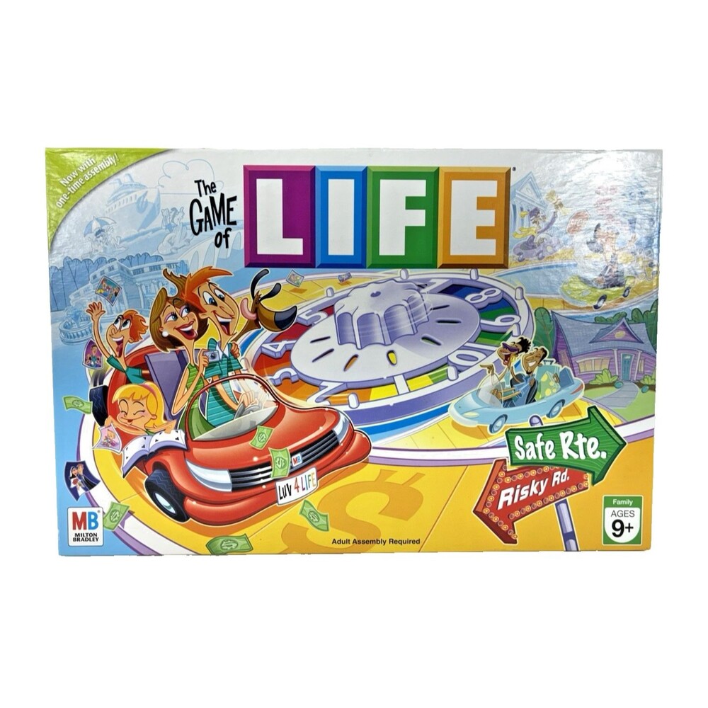 The Game of Life Milton Bradley Hasbro 2007 Board Game Complete